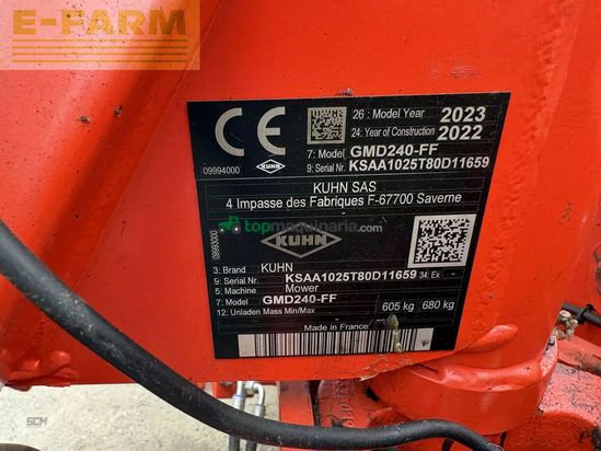 Cortacésped manual - Kuhn - gmd 240