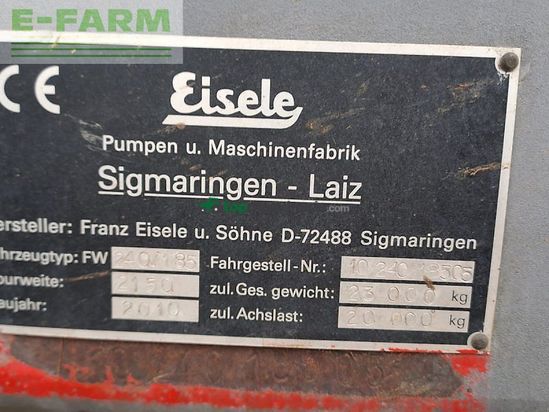 Cuba de purin - Eisele - fw 240/185