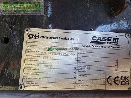 Cosechadora de Cereal - Case IH - case axial flow 8250 st5 p