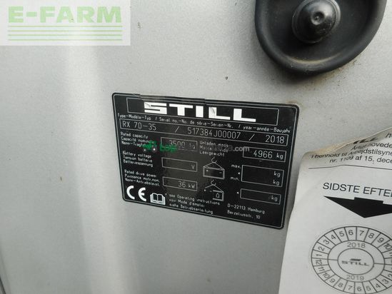 Elevadora - Still - rx70-35 triplex + ss + zv + kabine ( service neu