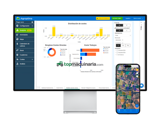 Plataforma web para la gestión agronómica de parcelas AGROPTIMA ISAGRI