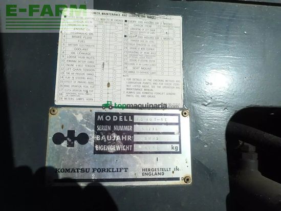 Elevadora - Komatsu - fd40t-5e mit zwillingsreifen + ss + 4. kreis