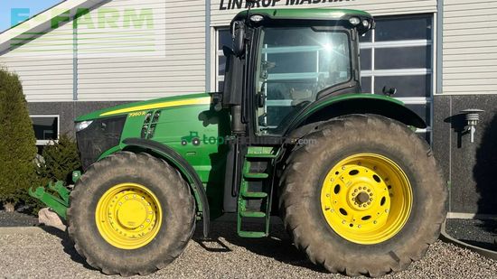 Tractor agrícola - John Deere - 7260r ap med frontlift og front pto