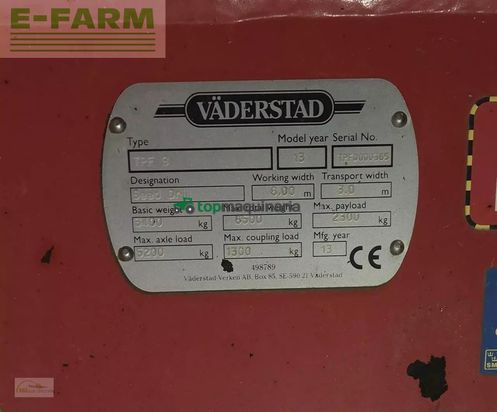 Sembradora - Väderstad - tpf 8 6 meter