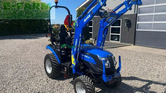 Tractor agrícola - Solis - h26 hst med frontlæsser og gardenpro dæk