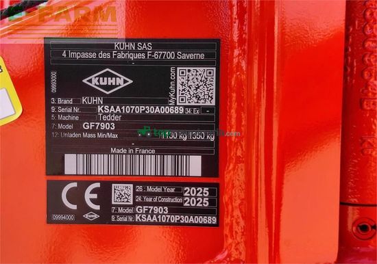 Henificador - Kuhn - gf 7903