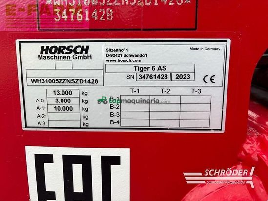 Cultivador - Horsch - tiger 6 as