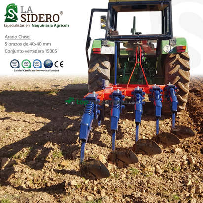 Arado chisel o Vernete con conjunto de brazos de 40x40.