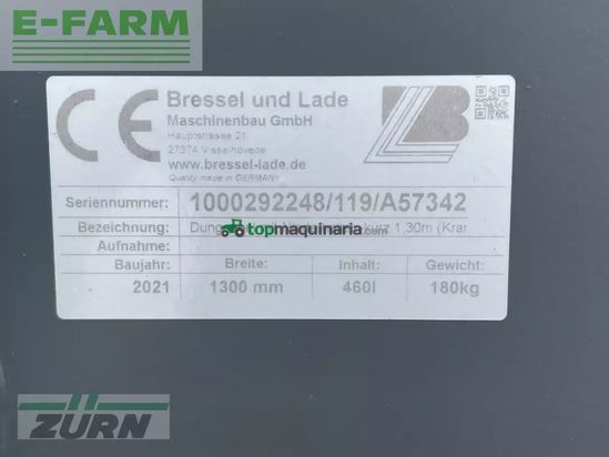 Minicargadora - kramer - dunggabel mit niederhalter 1,3