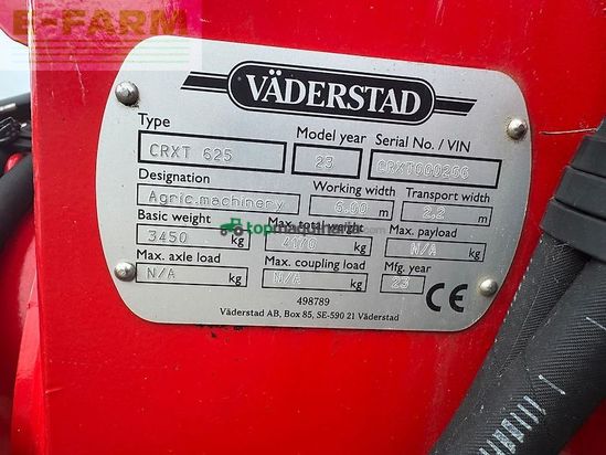 Grada de disco - Väderstad - carrier crxt625