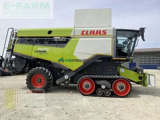 Cosechadora de Cereal - Claas - lexion 7500 tt + v930 + tw