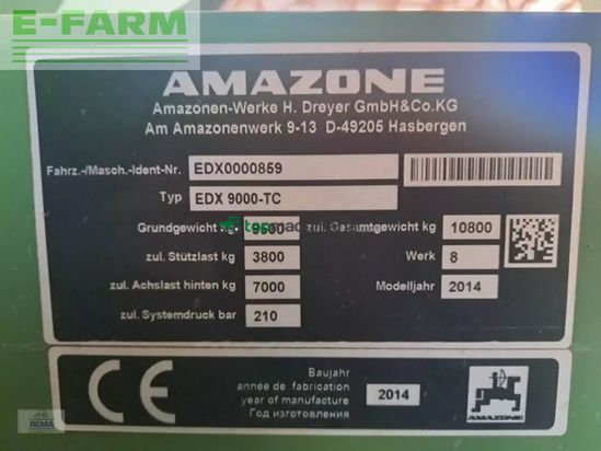 Sembradora monograno mecanica - Amazone - edx 9000-tc