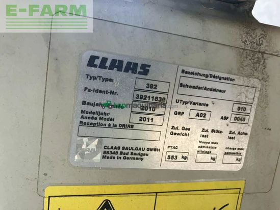 Rastrillo - Claas - liner 430 s