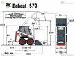 Minicargadora - Bobcat - s70 ( 1.270kg ) mit greiferschaufel