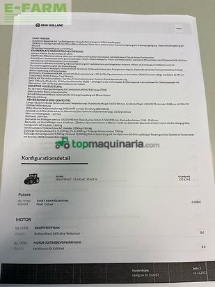 Tractor agrícola - New Holland - t6.180 ac