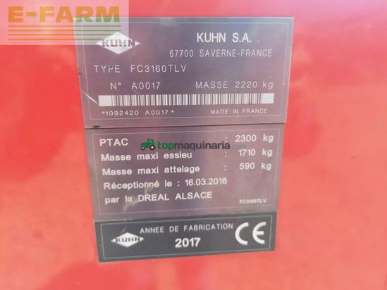 Cortacésped manual - Kuhn - fc 3160