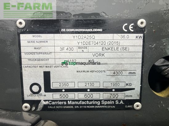 Elevadora - Nissan - dieselstapler nissan 2,5t triplexmast seitenschu