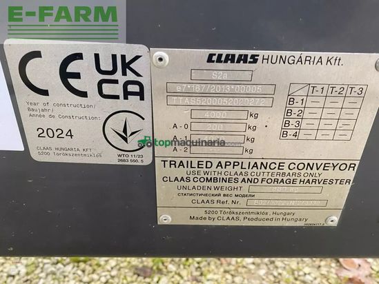 Cosechadora de Cereal - Claas - trion 530 mit vario 680