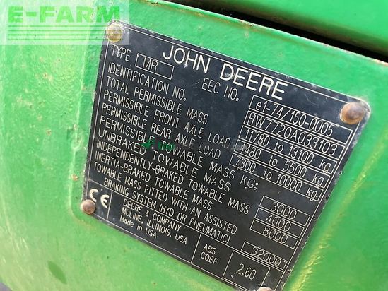 Tractor agrícola - John Deere - 7720 tls, powr quad