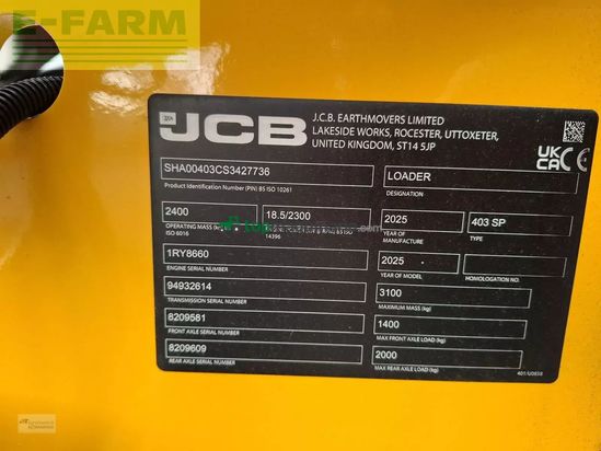 Minicargadora - JCB - 403 smart power mit kabine