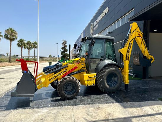 Retro Mixta Cargadora New Holland B110 4PT. 