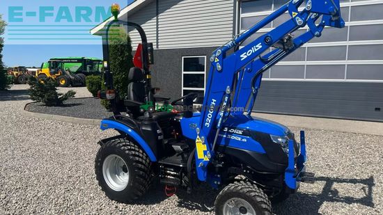 Tractor agrícola - Solis - h26 hst med frontlæsser og gardenpro dæk