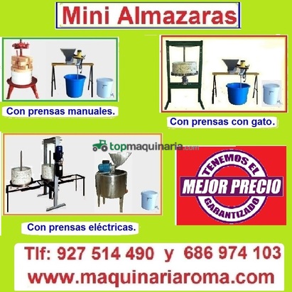 Almazaras para aceite. Autoconsumo