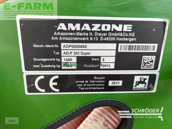 Combinado de siembra - Amazone - kg 3000 special / ad-p 303 super