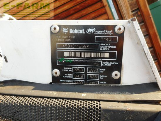Minicargadora - Bobcat - t140 highflow mit vollkabine + schaufel + gabel