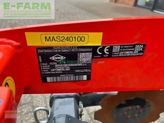 Grada de disco - Kuhn - optimer l 300
