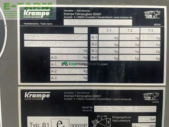 Cinta transportadora de forraje - Krampe - thl 21l