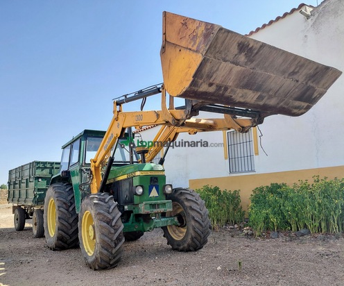 John Deere 2650 SDT+Pala Tenias+Remolque 5000 kg