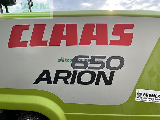 Tractor agrícola - Claas - arion 650 cmatic & trimble gfx 750 & ptg