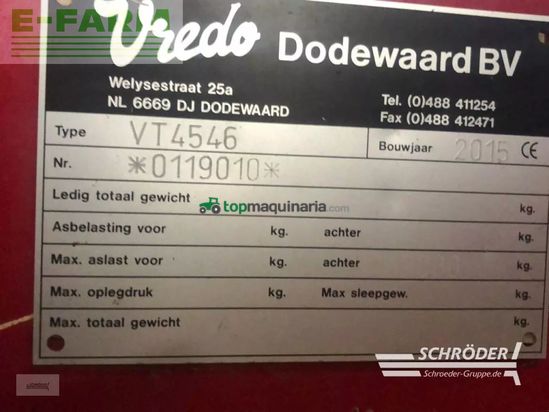 Equipamiento / accesorio - Vredo - trac vt 4546 gülleselbstfahrer