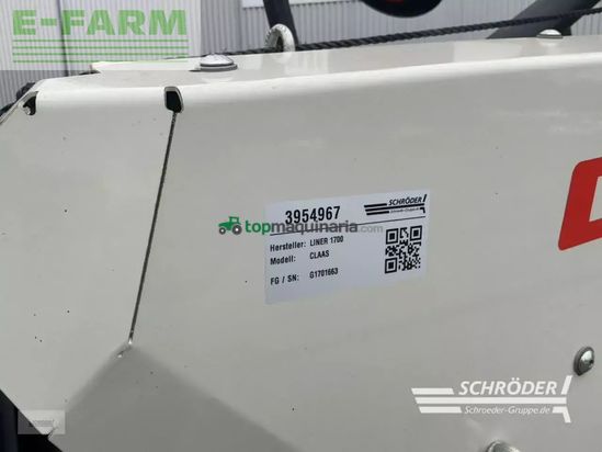 Rastrillo - Claas - liner 1700