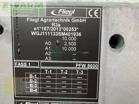 Equipamiento / accesorio - Fliegl - pfw 8600 maxx line 1-achs