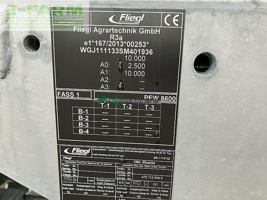 Cuba de purin - Fliegl - pfw 8600 maxx line 1-achs