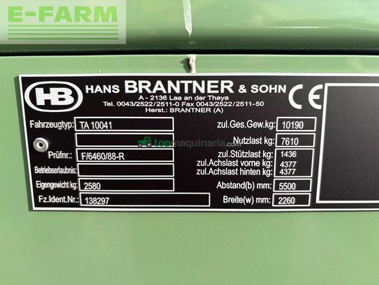 Volquet - Brantner - tandemkipper ta 10.041