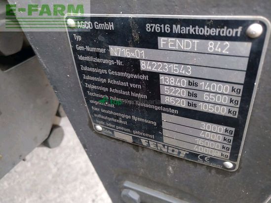 Tractor agrícola - Fendt - 828 vario profi plus s4