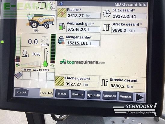 Cosechadora de Cereal - New Holland - cx 8.85 + schneidwerk 7,60m