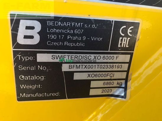 Grada de disco - Bednar - swifterdisc xo 6000 f