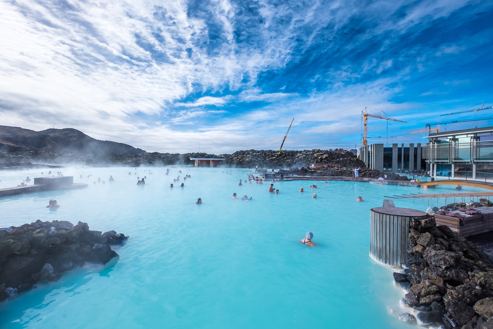 Sightseeing in Iceland at the Blue Lagoon via Reykjavik