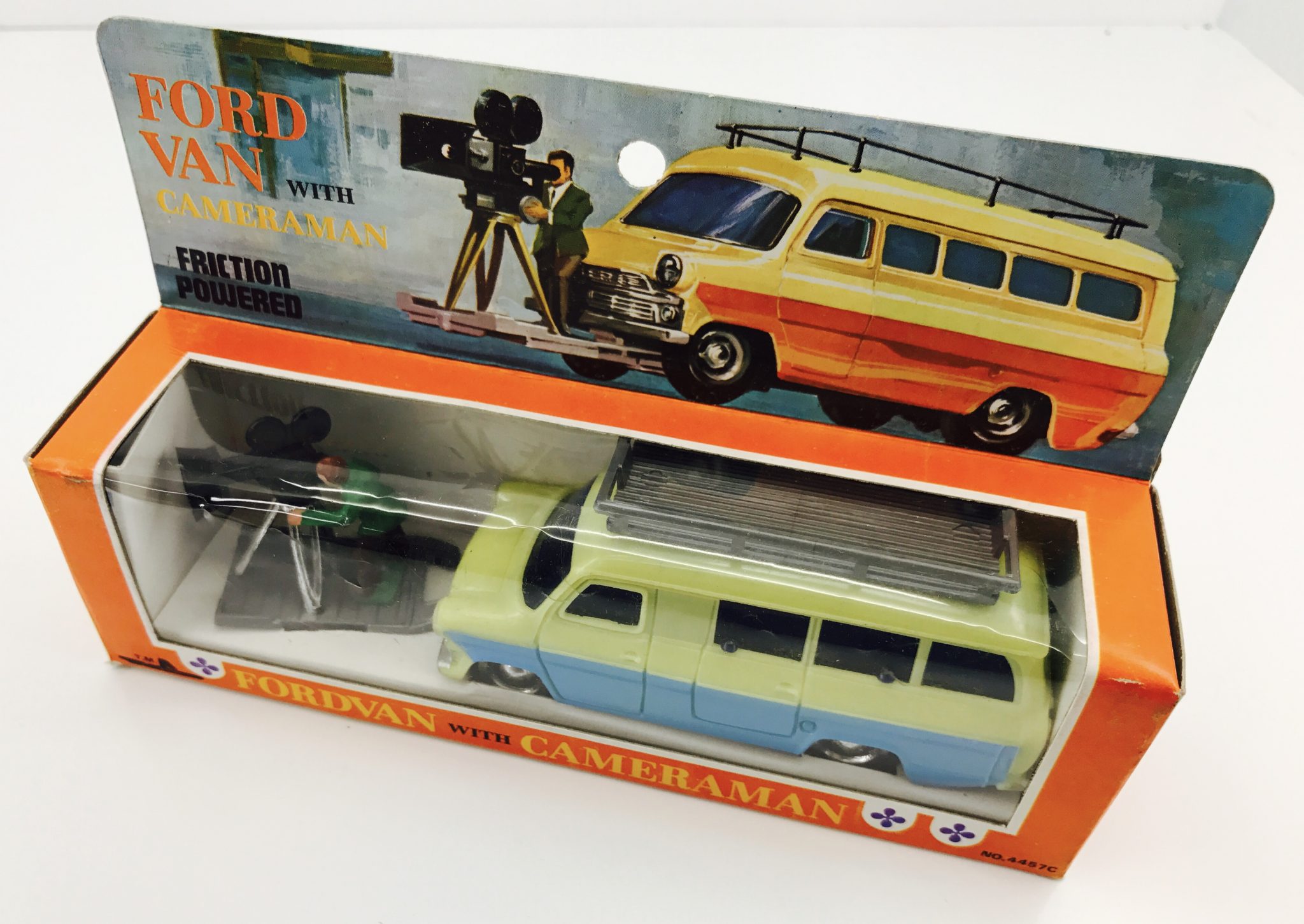 No 4457C " Ford Transit Van with Cameraman" Made by T.M. Toys Toy