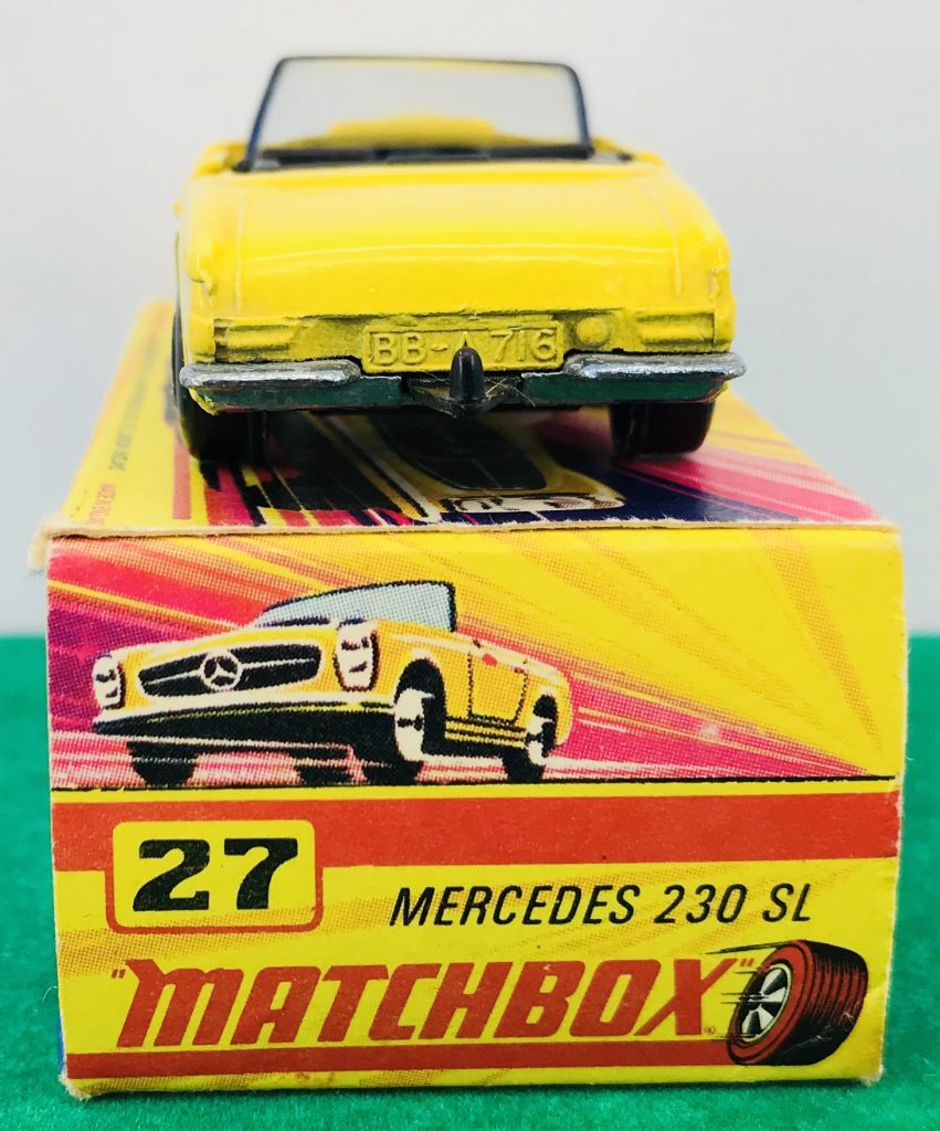 Matchbox Lesney No 27, Mercedes SL 230, État neuf avec boîte