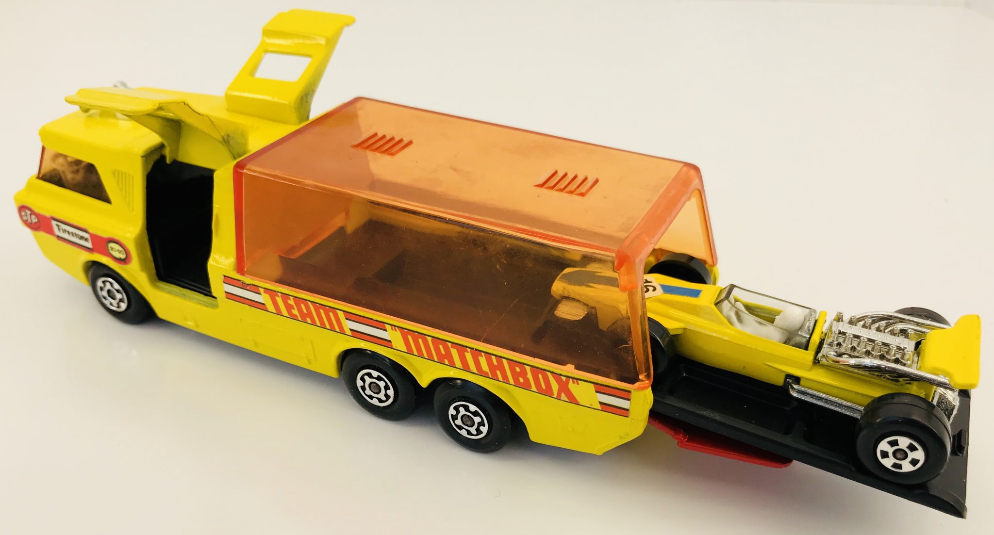 Matchbox SuperKings “Racing Car Transporter” K7 Toy Hunter UK