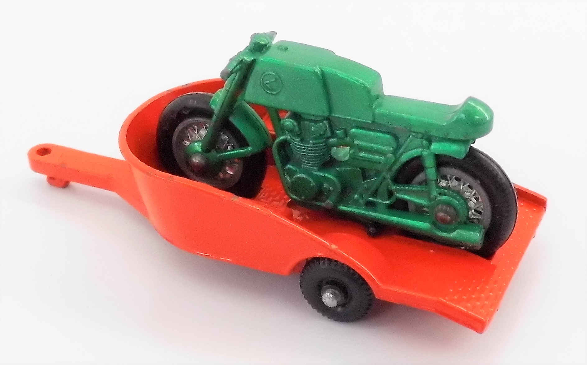 Matchbox "Honda Motorcycle & Trailer" No 38 Toy Hunter UK Retro
