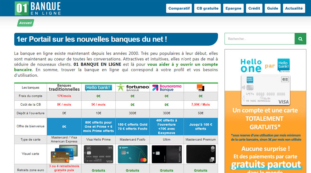 01 Banque en Ligne