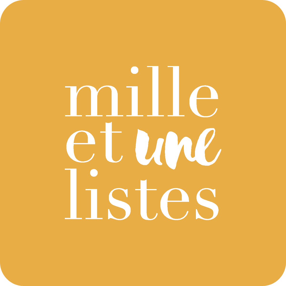 mille et une listes mariage