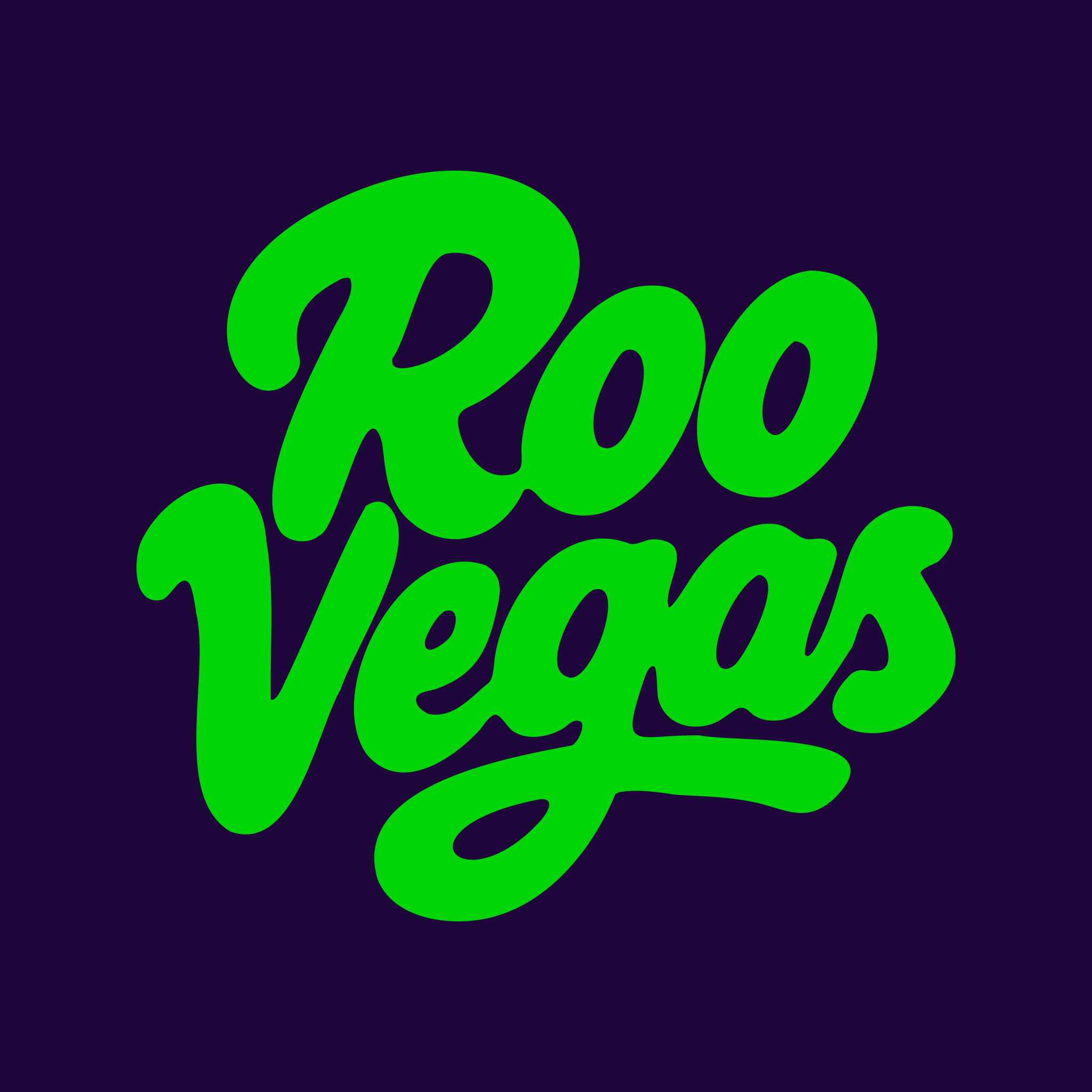 Roo Casino logo and app icon on a mobile device screen