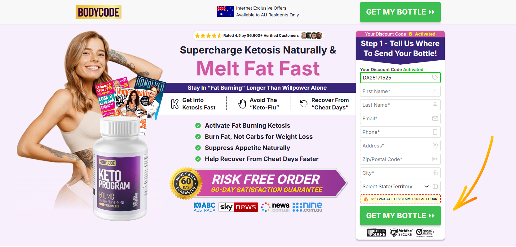 BodyCode Keto Diet Australia Reviews | Read Customer Service Reviews of bodycodeketo.easydodiet.com